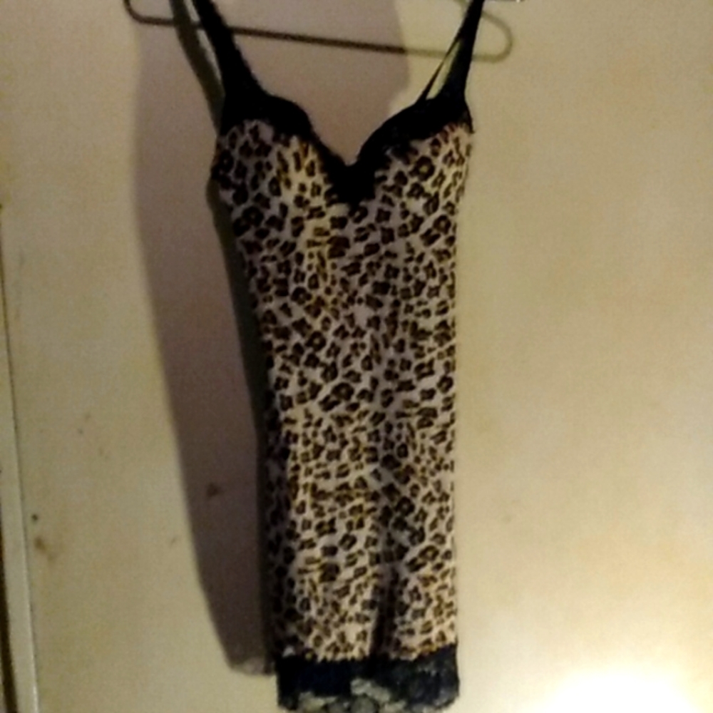 Leopard print Marilyn Monroe intimate slip
